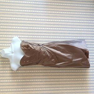 Silk Taffeta Copper Strapless Cocktail Vintage Dress NWT 10
